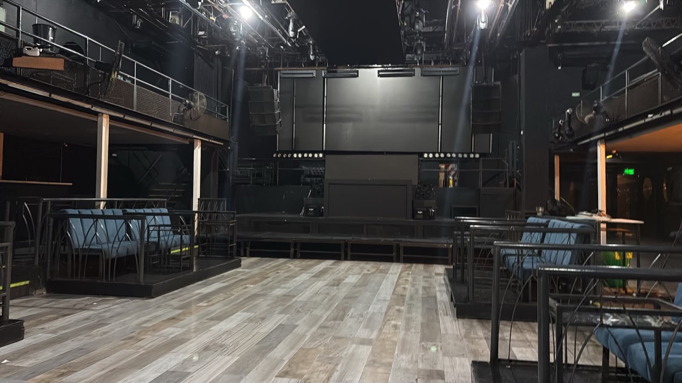 Club Araoz main floor during site visit
